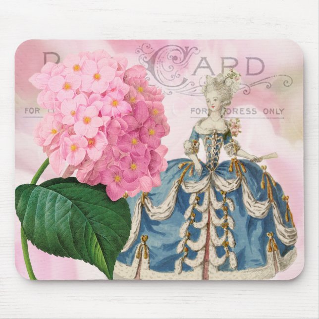 Marie Antoinette Shabby Mousepad Musmatta (Framsidan)