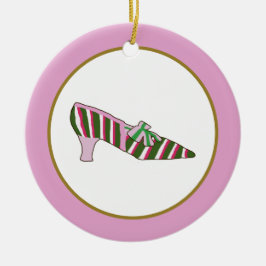 Marie Antoinette Shoe Ceramic Ornament