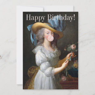 Marie Antoinette som blåser bubbelgum Inbjudningar