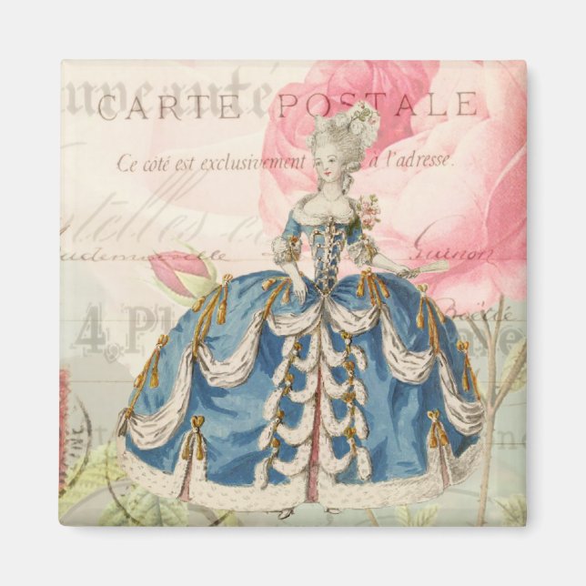 Marie Antoinette Square Magnet (Framsidan)