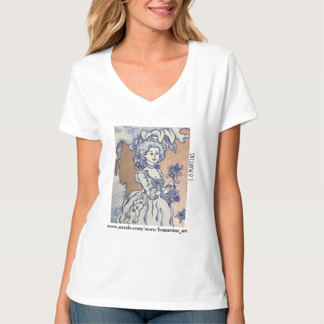 Marie Antoinette t-shirt-exklusiv T Shirt (Framsida)