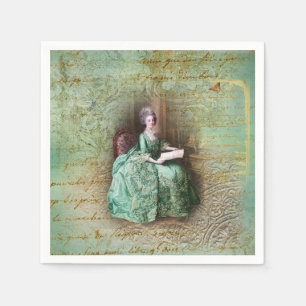 Marie Antoinette Teal Pappersservett