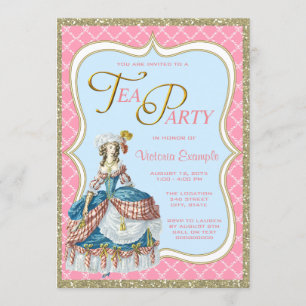 Marie Antoinette Tekaffe Inbjudningar