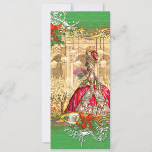 Marie Antoinette Versailles jul Tea Party Inbjudningar