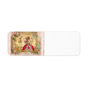 Marie Antoinette Versailles Party i Rosa Returadress Etikett