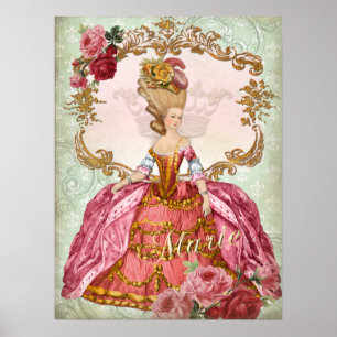 Marie Antoinette Verseilles Queen Print Poster