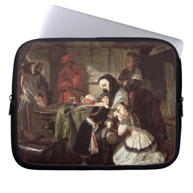 Marie-Antoinettes (1753-93) final Adieu till Daen Laptop Sleeve (Framsidan)
