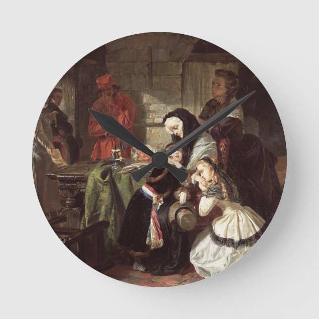 Marie-Antoinettes (1753-93) final Adieu till Daen Rund Klocka (Framsida)