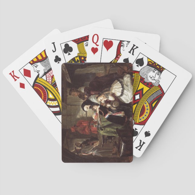 Marie-Antoinettes (1753-93) final Adieu till Daen Spelkort (Baksidan)