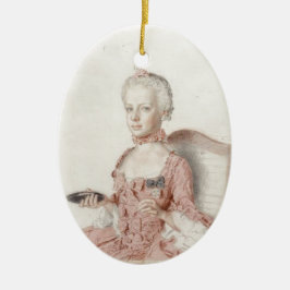 Marie Antonia von Österreich-Jean-Étienne Liotard Julgransprydnad Keramik