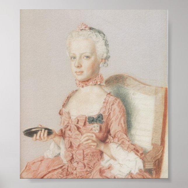 Marie Antonia von Österreich-Jean-Étienne Liotard Poster (Framsidan)