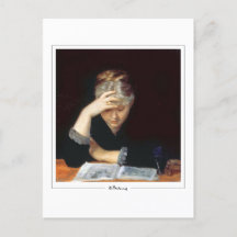 Marie Bashkirtseff #22 - vykort för konst