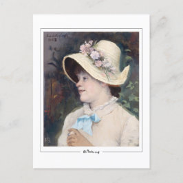 Marie Bashkirtseff #6 - vykort för konst