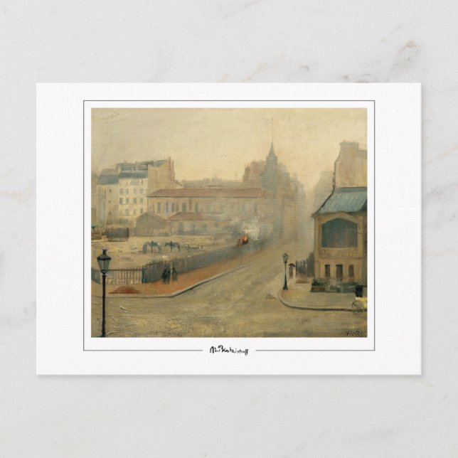 Marie Bashkirtseff #7 - vykort för konst (Framsida)