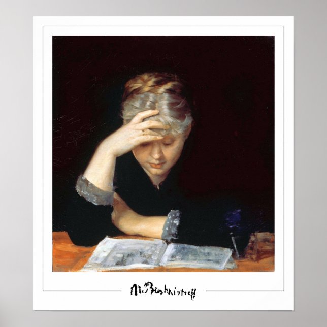 Marie Bashkirtseff Zedign Art Poster #22 (Framsidan)