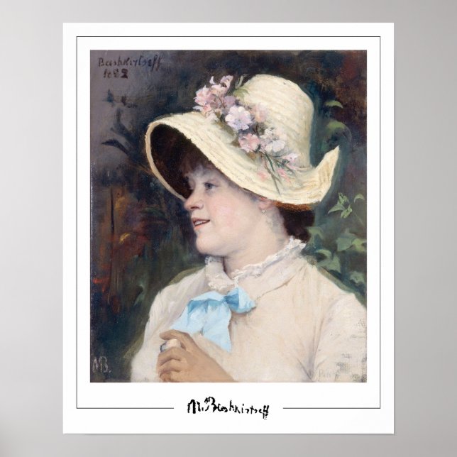 Marie Bashkirtseff Zedign Art Poster #6 (Framsidan)