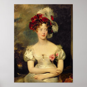 Marie-Caroline de Bourbon Duchesse de bär Poster
