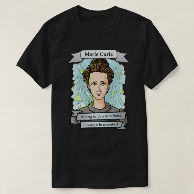 Marie Curie Classic T-Shirt (Design framsida)