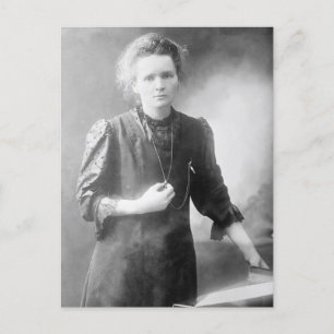Marie Curie historiskt foto Vykort