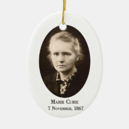 Marie Curie Julgransprydnad Keramik