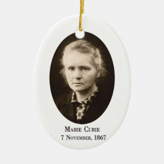 Marie Curie Julgransprydnad Keramik