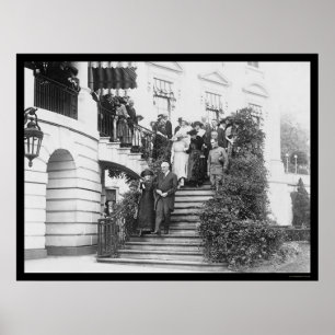 Marie Curie och president Harding 1922 Poster