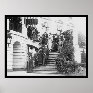 Marie Curie och president Harding 1922 Poster
