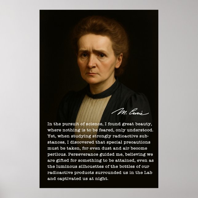 Marie Curie - Sacricil och sökningens glöd Poster (Framsidan)