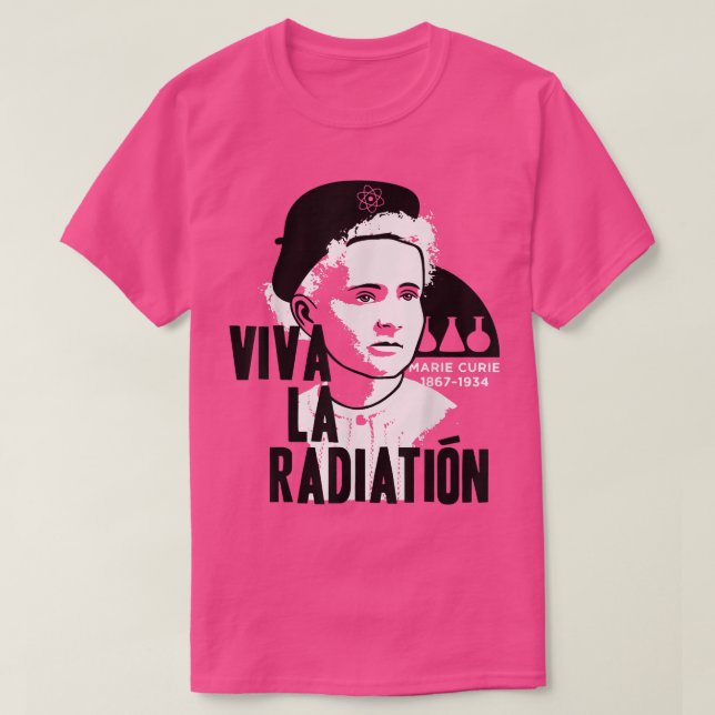 Marie Curie Science Chemistry Radium Physics Teach T Shirt (Design framsida)