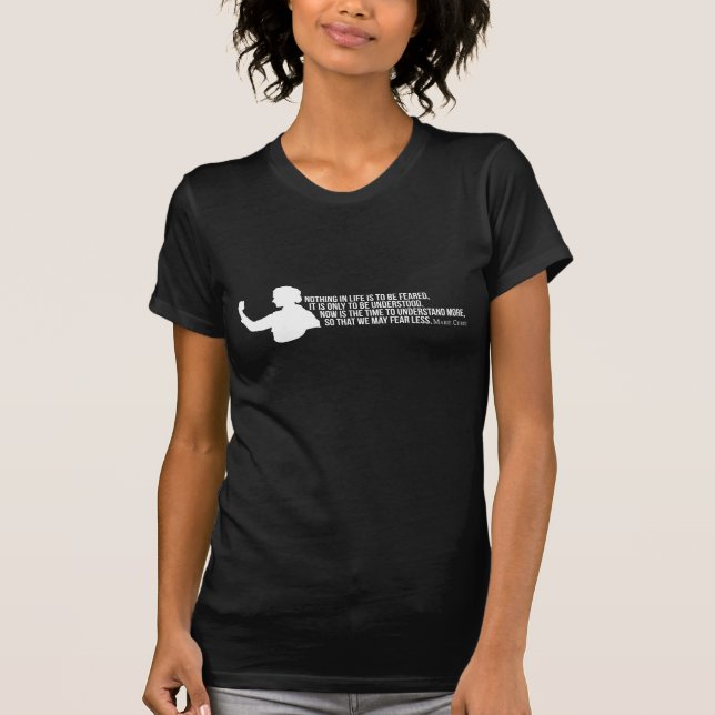 Marie Curiecitationstecken - mörka kvinnor T Shirt (Framsida)