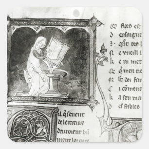 Marie de Frankrike-skrivning Fyrkantigt Klistermärke