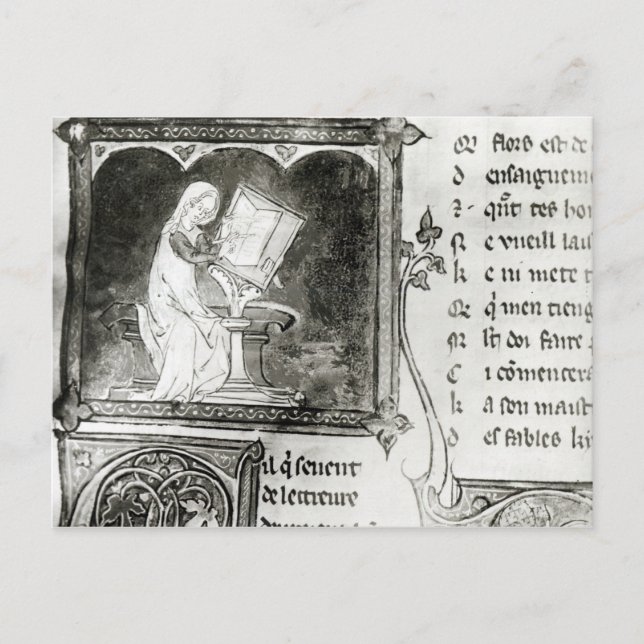 Marie de Frankrike-skrivning Vykort (Framsida)