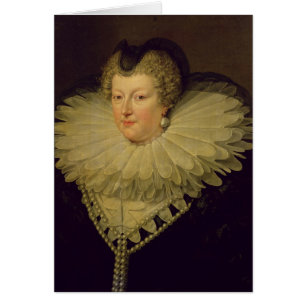 Marie de Medici, c.1617 Hälsningskort