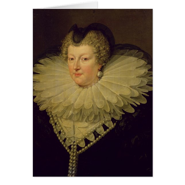 Marie de Medici, c.1617 Hälsningskort (Framsidan)