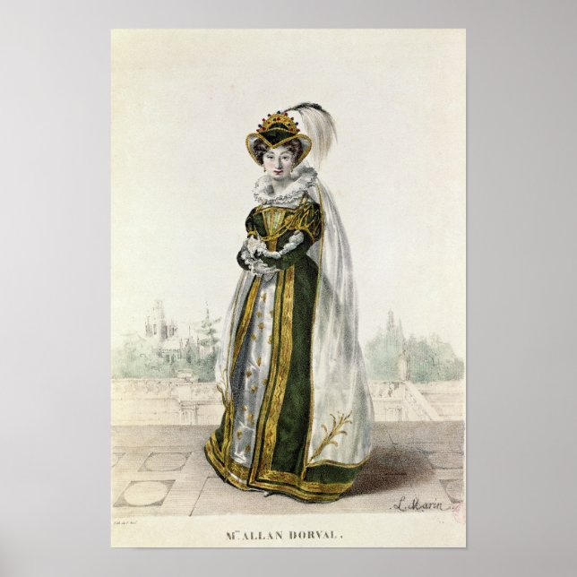 Marie Dorval in "Marion Delorme" av Victor Poster (Framsidan)