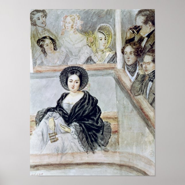 Marie Duplessis på teatern Poster (Framsidan)