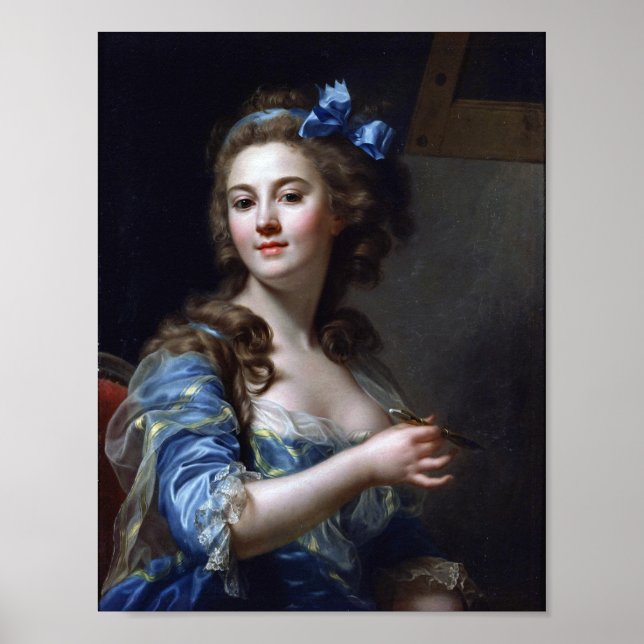 Marie-Gabrielle Capet : Self-Porträtt (1783) Poster (Framsidan)