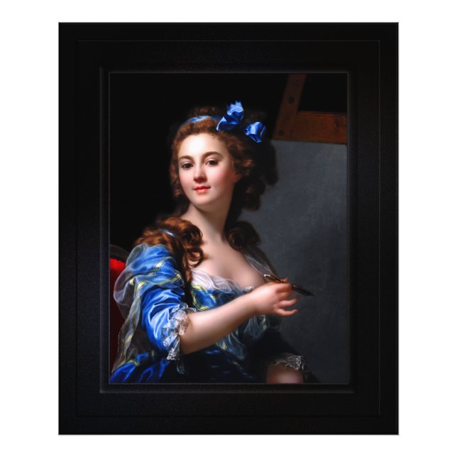 Marie Gabrielle Capet Självporträtt Fototryck (Framsidan)