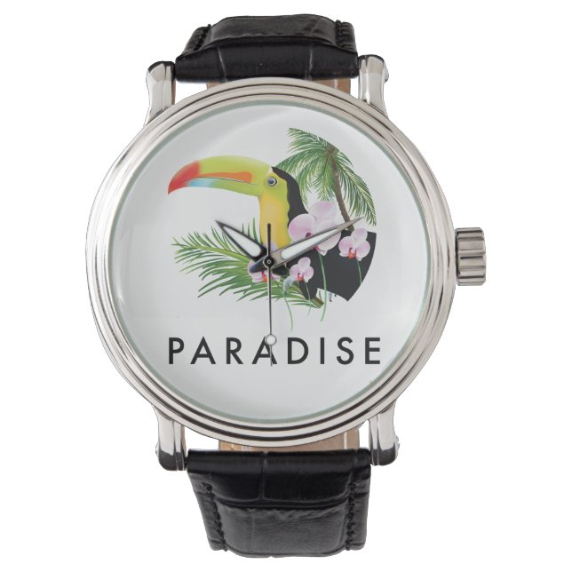 Marie Galante Guadeloupe-logotypen Armbandsur (Framsida)