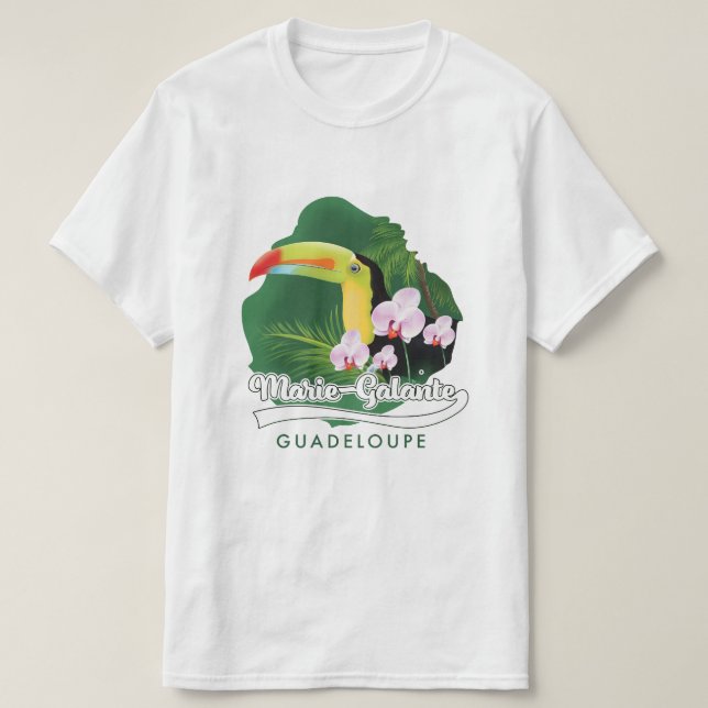 Marie Galante Guadeloupe-logotypen T Shirt (Design framsida)