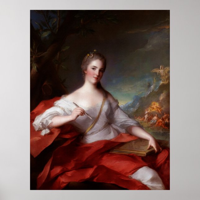 Marie-Geneviève Boudrey av Jean-Marc Nattier Poster (Framsidan)