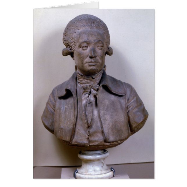 Marie Jean Antoine Nicolas Bust Hälsningskort (Framsidan)