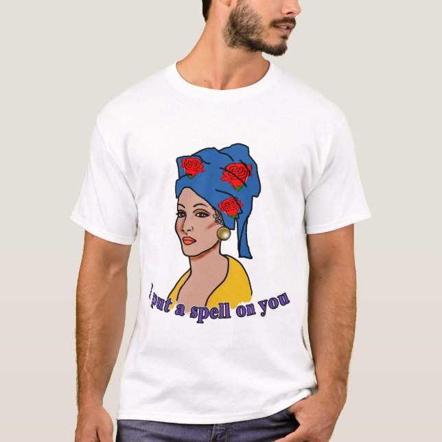 Marie Laveau satte jag ett pass på dig T-shirt (Framsida)