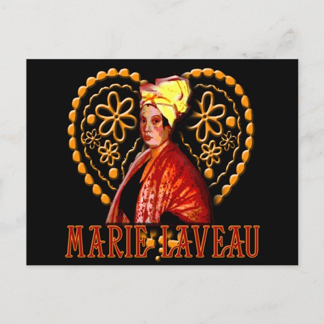 Marie Laveau Voodoo High Priestess Vykort (Framsida)