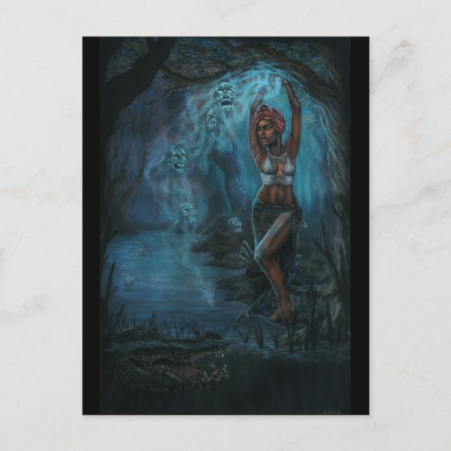 Marie Laveau Vykort (Framsida)