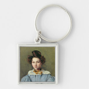 Marie Louise Sennegon, 1831 Fyrkantig Silverfärgad Nyckelring