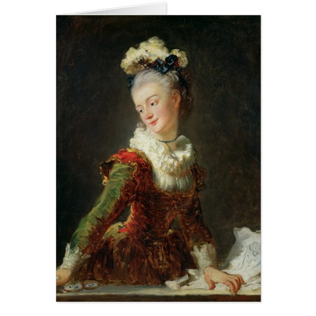 Marie-Madeleine Guimard Hälsningskort (Framsidan)