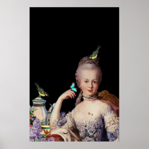 Marie med nyckel och lås poster