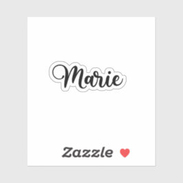 Marie Namn - Handskriven calligrafi Klistermärken