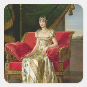 Marie Pauline Bonaparte Princess Borghese, 1808 Fyrkantigt Klistermärke